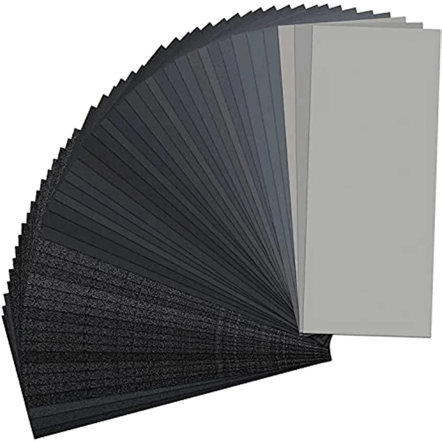 Wet & Dry Sandpaper Set – Wood, Metal & Auto Finishing Sandpaper Set Qme