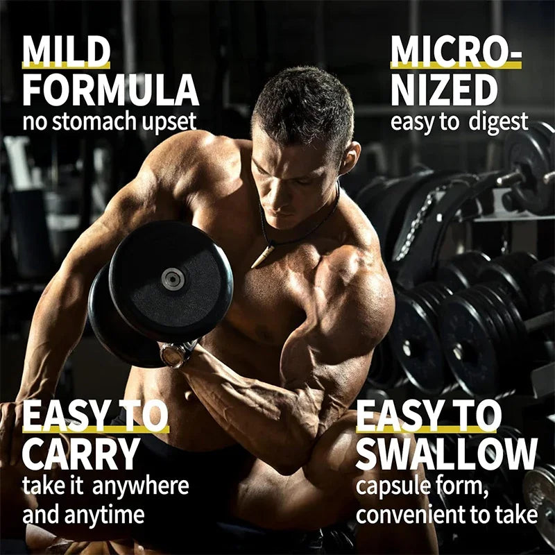 Creatine Monohydrate Capsules – Strength & Muscle Support Creatine Supplement Qst