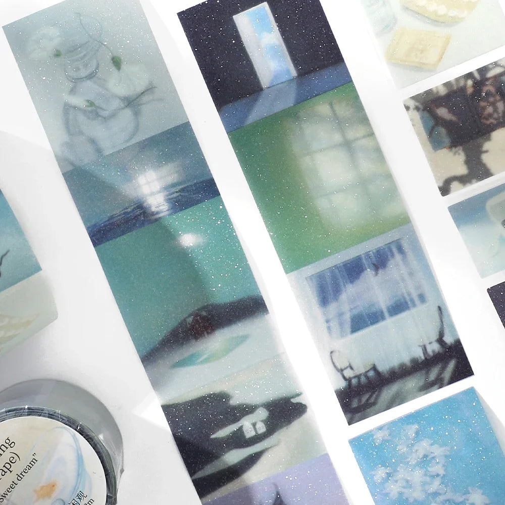 Scenic PET Decorative Tape 35mm×2m | Journal & Scrapbook Decorative Craft Tape Qme