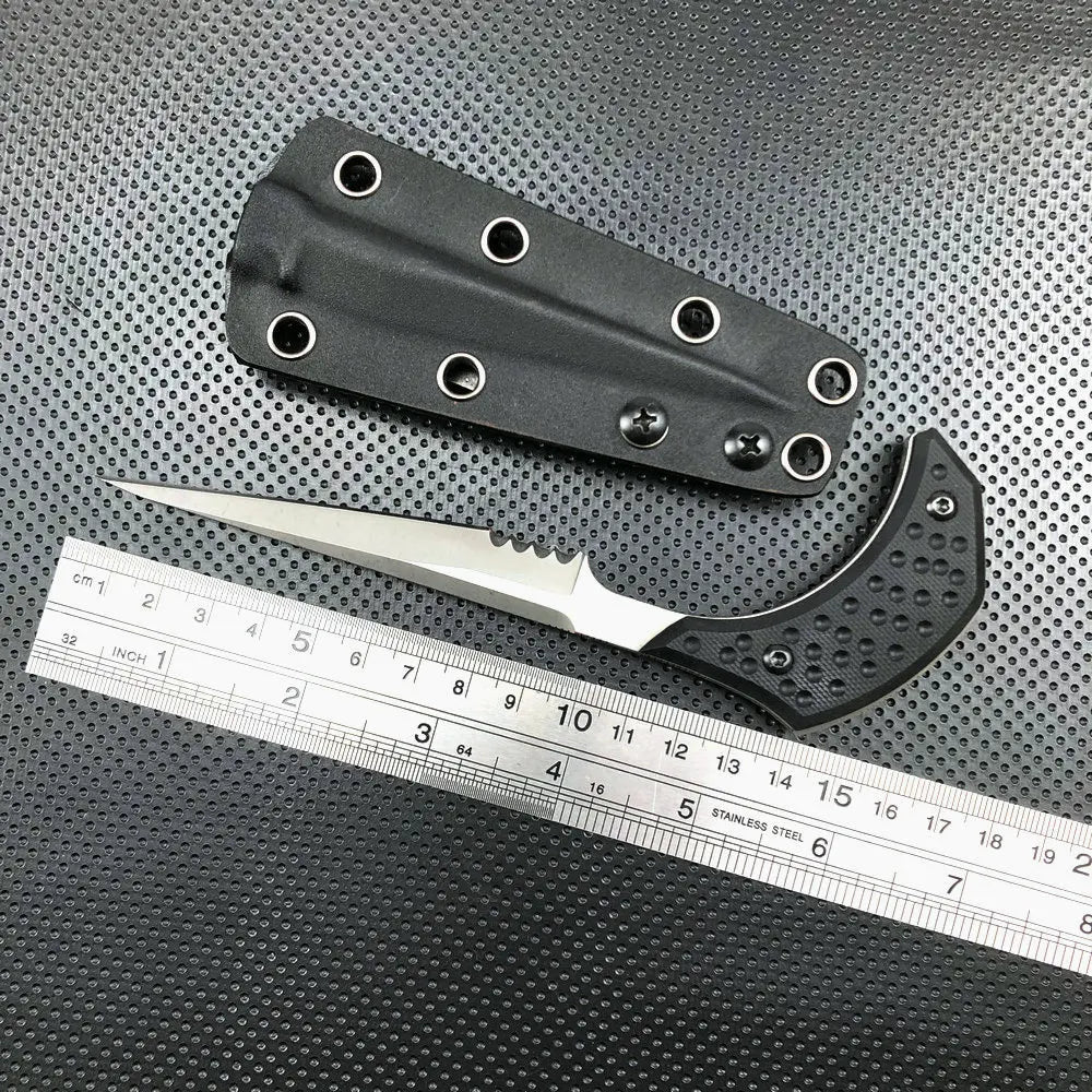 TRSKT Neck Knife 440C Blade G10 Handle + Kydex Sheath Fixed Blade Neck Knife Qst 4 China Mainland