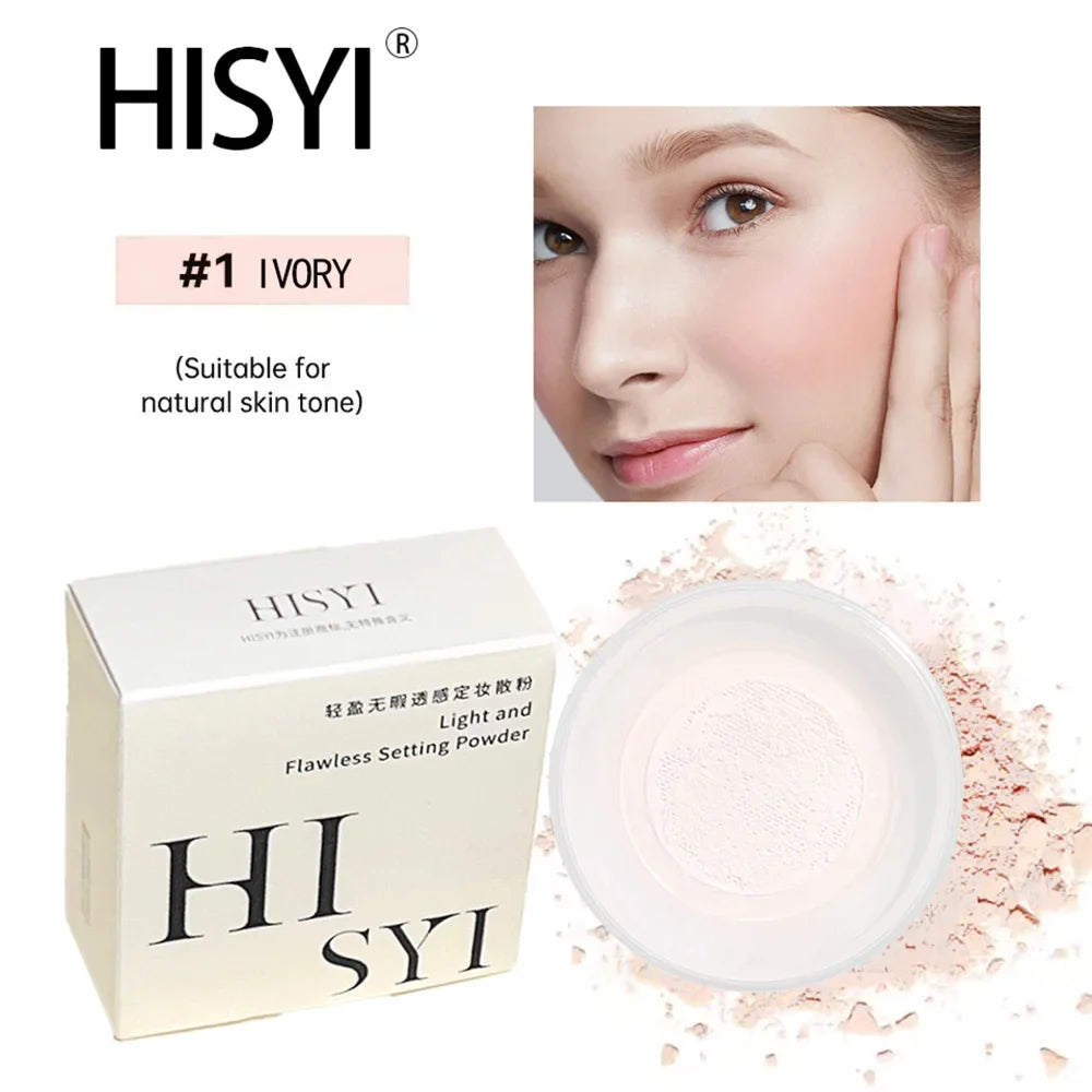Waterproof Matte Loose Setting Powder – Oil Control & Brightening Loose Setting Powder Qme 01 ivory