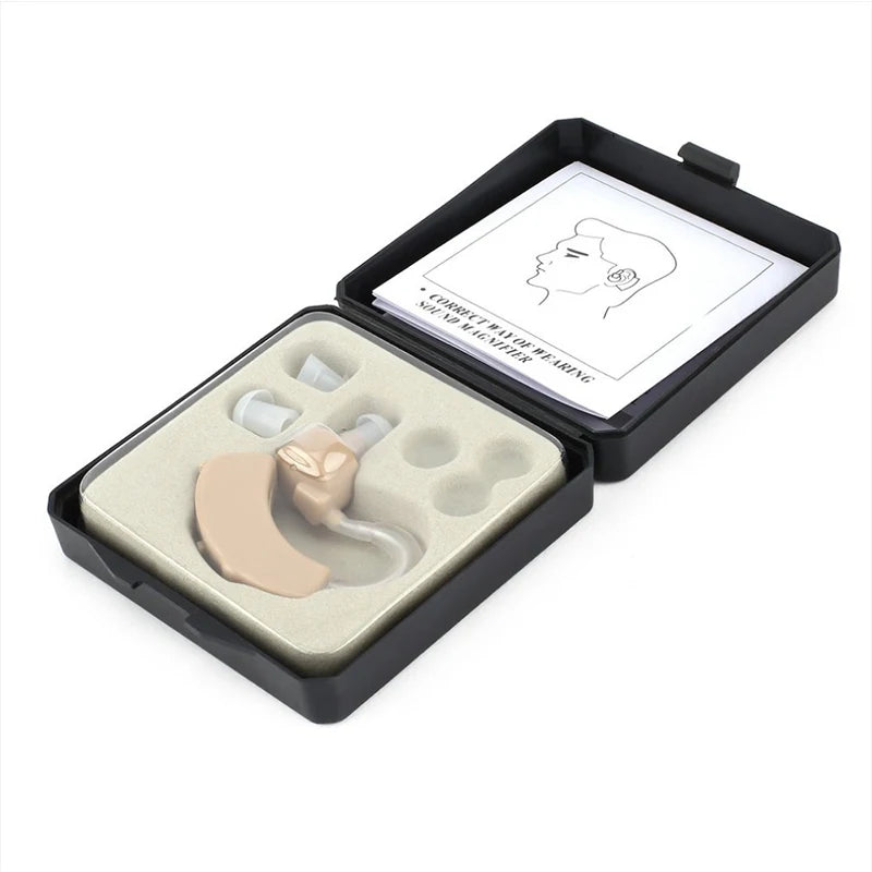 XceeFit Adjustable Sound Amplifier Hearing Aid | AG13 Battery Hearing Aid Amplifier Qst