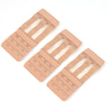 Women's 3-Hook Elastic Bra Extension Strap Clip Expander Bra Extender Clip Qme Beige one size