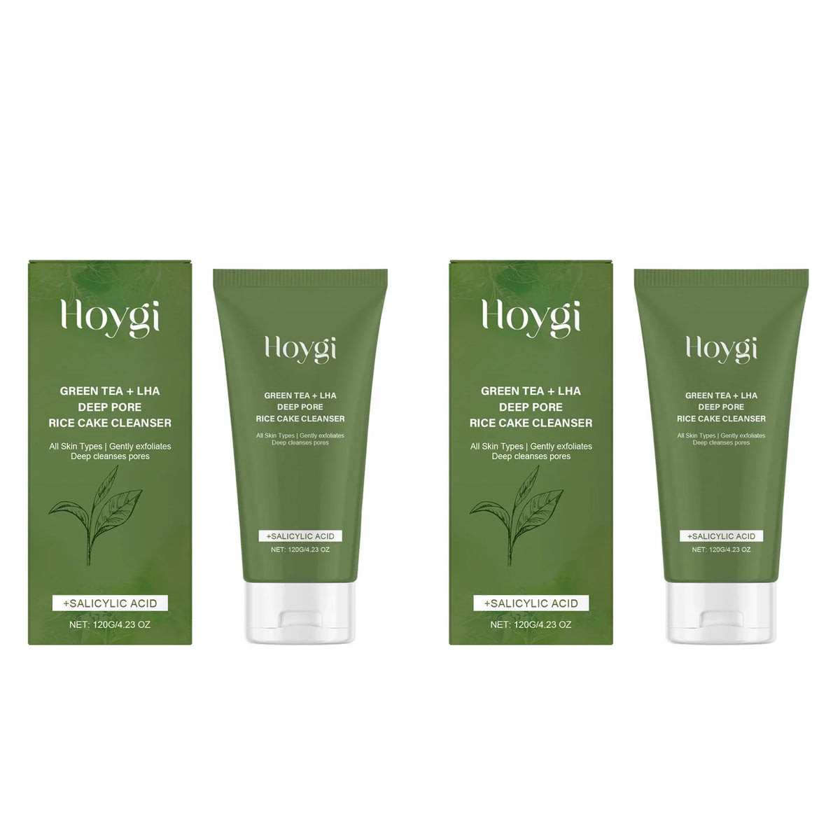 Green Tea Salicylic Acid Facial Cleanser – Pore Refining Facial Cleanser Qme 2 x 120g Boxed