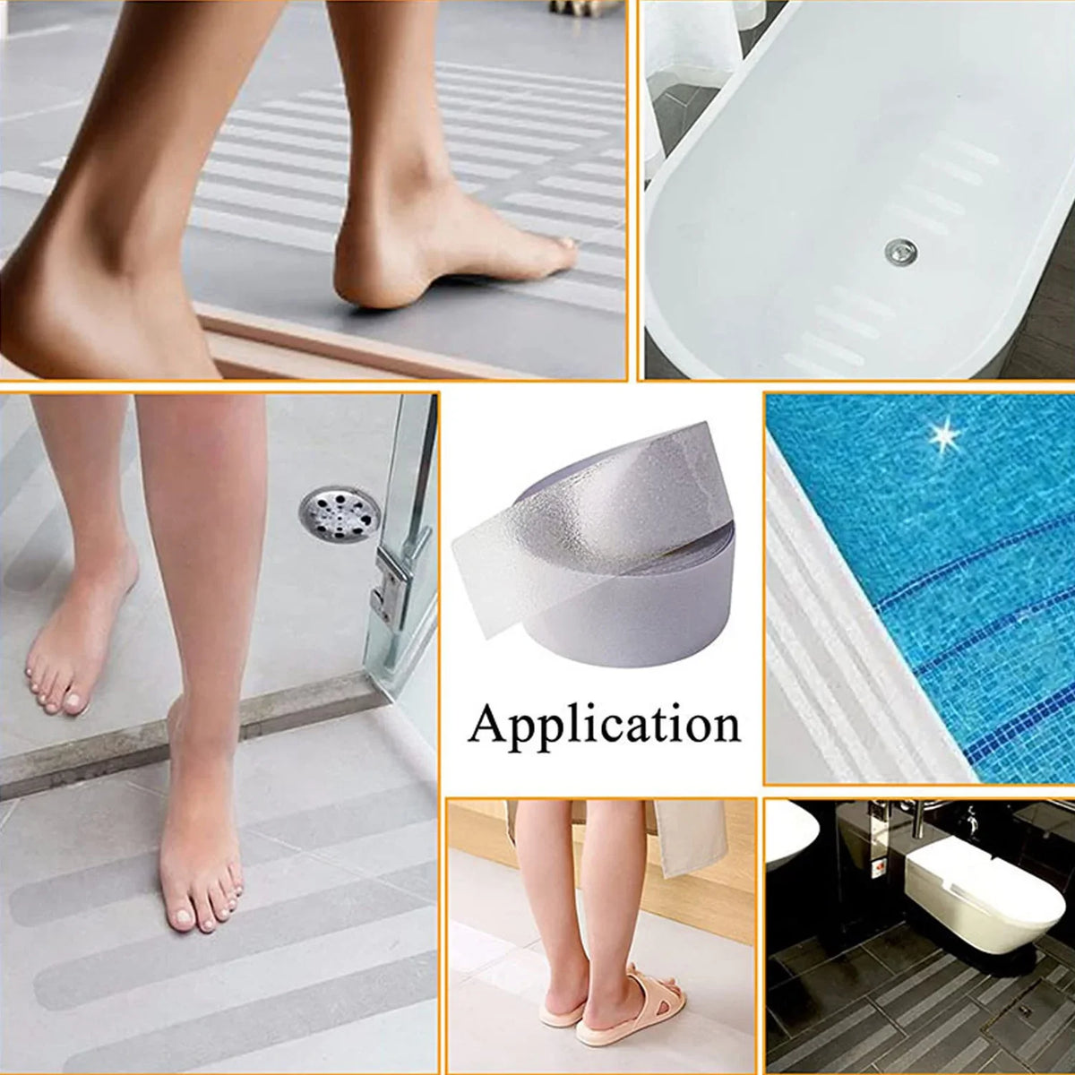 Anti-Slip Traction Tape – Waterproof Stair Tread Grip Anti-Slip Safety Tape Qme