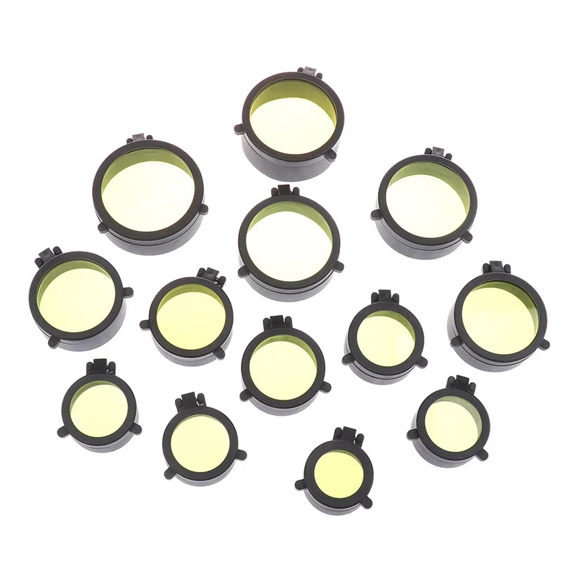 Rifle Scope Lens Cover Quick Flip Dustproof Cap 36–64mm Scope Lens Cover Qme