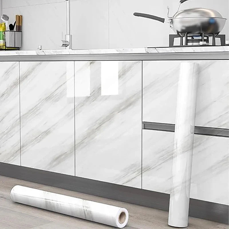 Peel & Stick Waterproof Oil-Resistant Wallpaper – Kitchen & Bath Peel & Stick Wallpaper Qme 1 40cmX10m