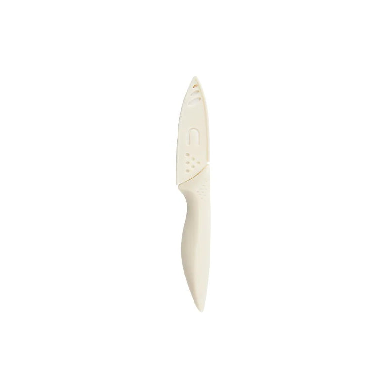 Xituo Ceramic Knife with Sheath – Sharp Kitchen Utility Knife Ceramic Kitchen Knife Qst beige 3inh