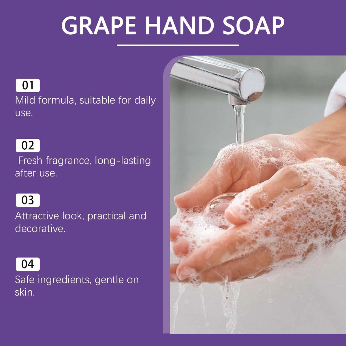 Grape Bunch Handmade Soap – Hydrating Daily Cleanser 80g Handmade Bar Soap Qst