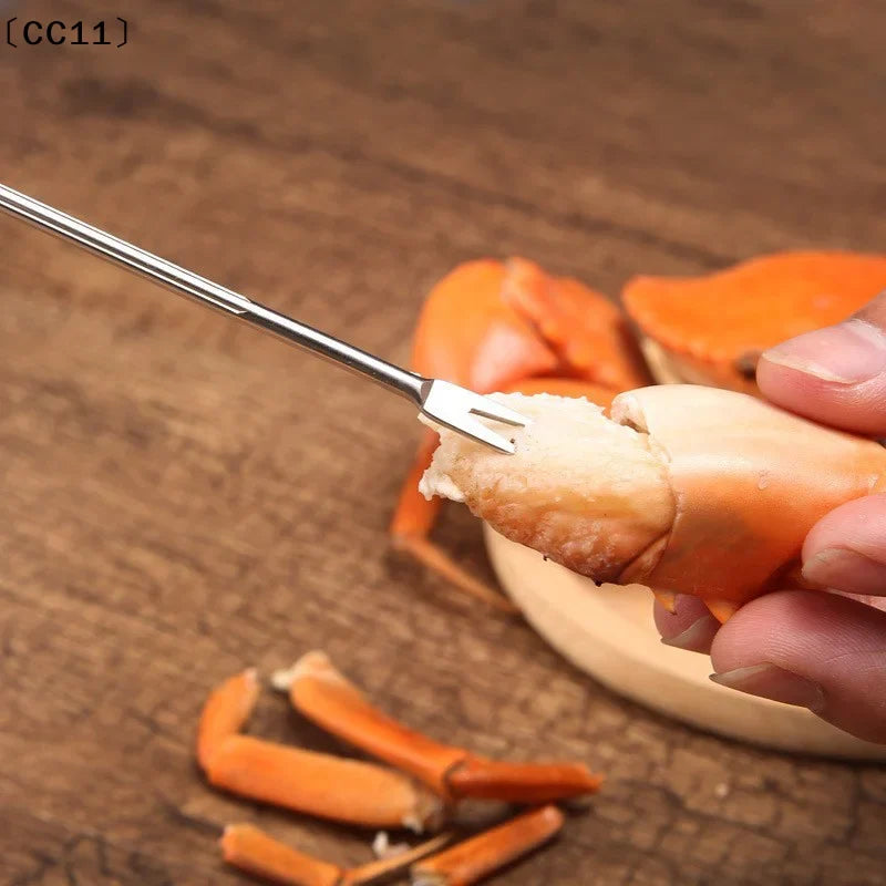 Stainless Steel Seafood Cracker Set – Crab & Lobster Tools Seafood Tool Set Qme