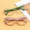 2-Pack VOPHA Cat-Eye Reading Glasses +1.0–+3.0 Blue Light Filter Reading Glasses Qst 2.0 Pink Green