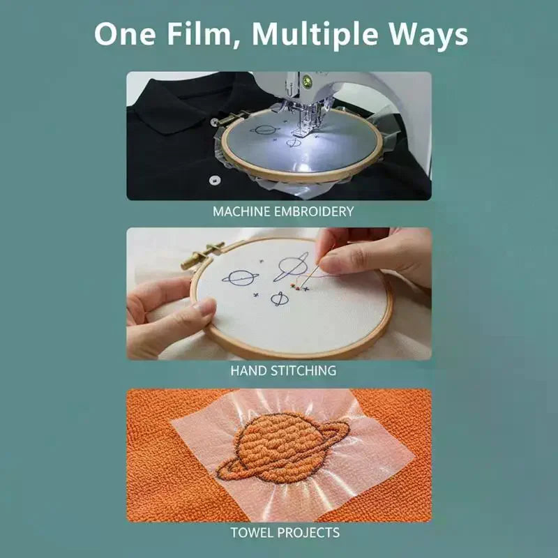 Water Soluble Topping Film Machine Embroidery Stabilizer 10 Yd Embroidery Stabilizer Film Qme