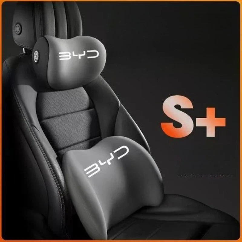 Memory Foam Car Seat Cushion & Headrest for BYD Models Car Seat Cushion Set Qme