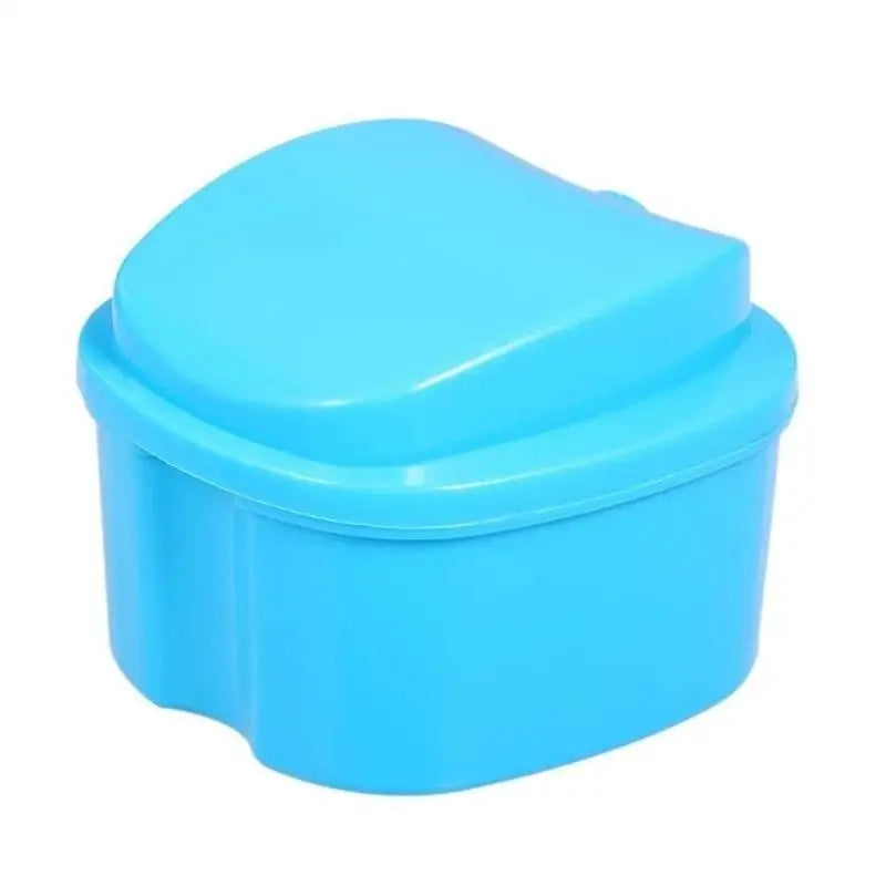 Portable Denture Storage Box with Leak-Proof Hanging Net Denture Storage Case Qme