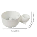 Portable Fruit & Vegetable Wash Bowl Spinning Basket Vegetable Wash Spinner Qme White S