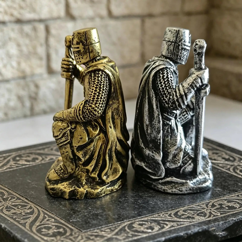 Medieval Knight Resin Desktop Miniature Sculpture Figurine Resin Figurine Qme