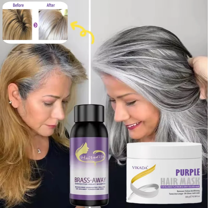 Purple Hair Mask Toning Shampoo – Neutralize Brassiness Purple Hair Mask Qst