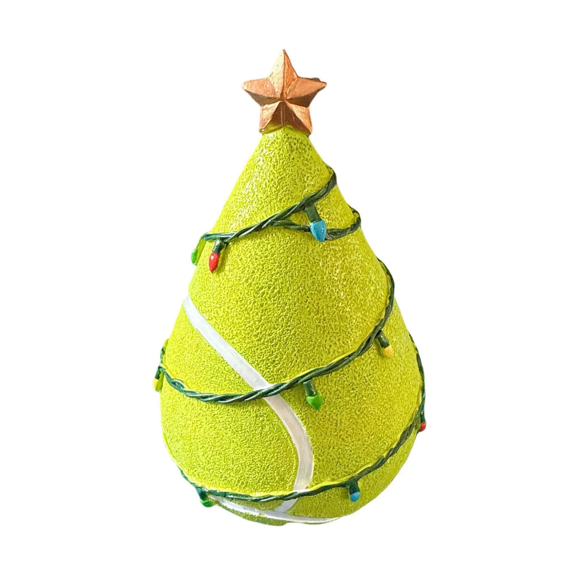 Sports Resin Christmas Tree – Football & Basketball Tabletop Decor Resin Christmas Tree Qme green One Size