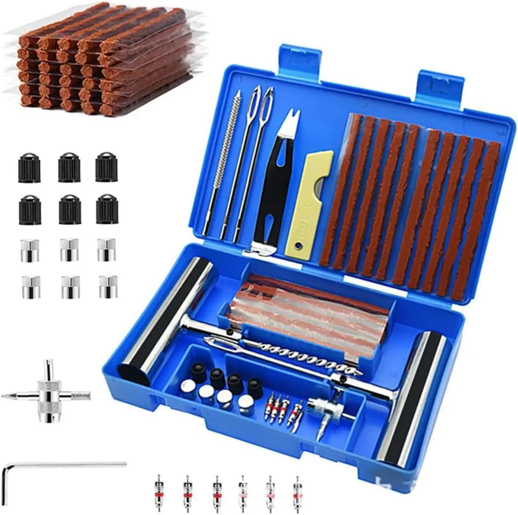 Heavy Duty Tire Repair Plug Kit – Durable Rubber Plugs Tire Repair Kit Qme