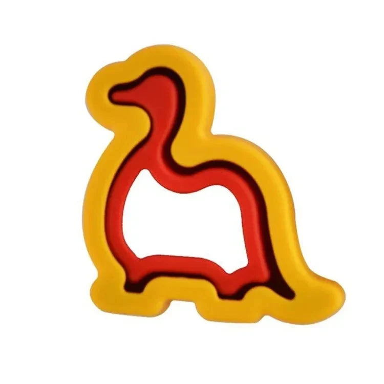 Stainless Steel Cookie Cutters – Animal & Heart Shapes Set Cookie Cutter Set Qme Dinosaur