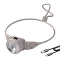 BORUiT LED Headlamp 300LM USB-C Rechargeable Waterproof 5 Modes Rechargeable Headlamp Qst White