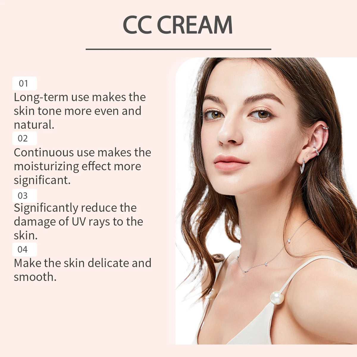 Zephoco CC Cream SPF43 – Color Correction Full Coverage Foundation CC Cream Foundation Qst