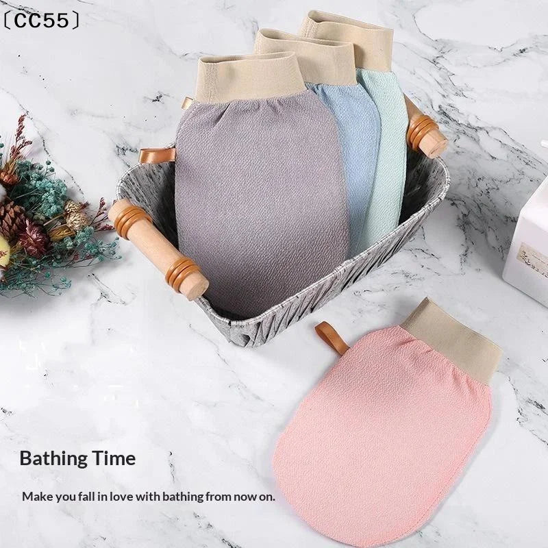 Exfoliating Bath Gloves – Microfiber Scrub Gloves, 4 Pack Exfoliating Bath Gloves Qst