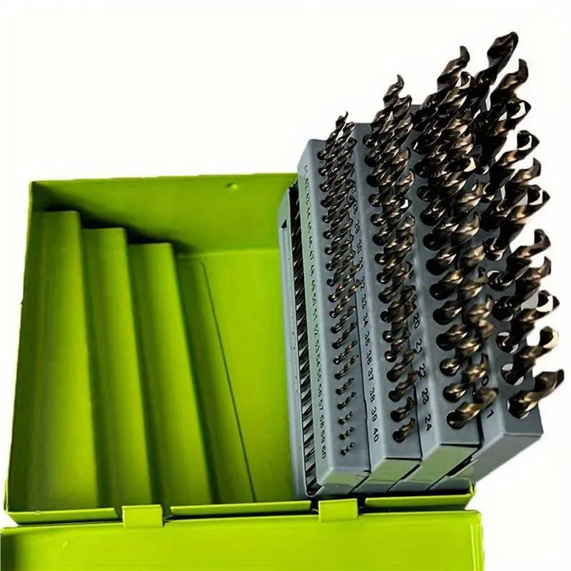 A02F HSS Full-Grinding Small Twist Drill Bit Set – 180pc HSS Twist Drill Set Qme