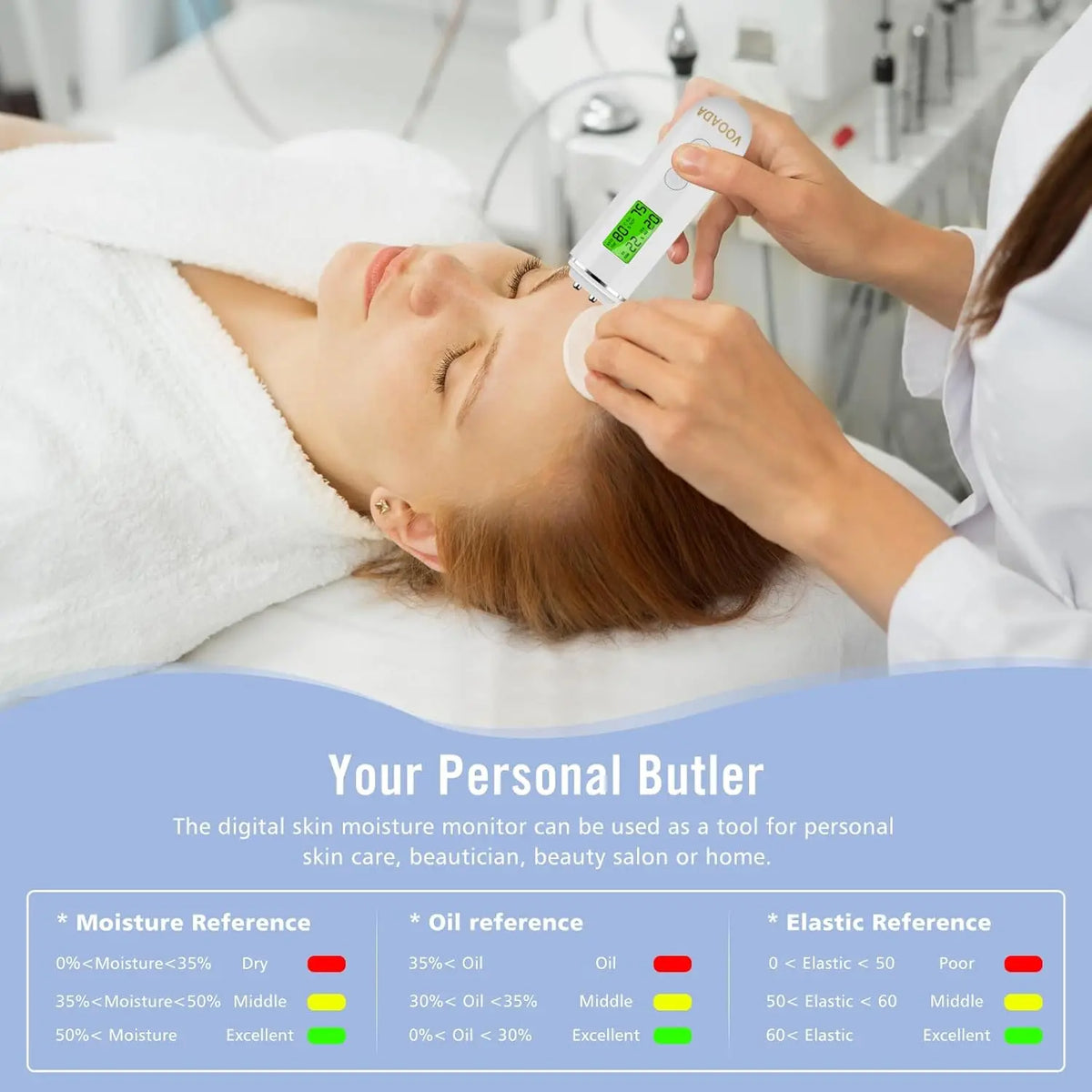Digital Skin Analyzer Pen – Moisture, Oil & Elasticity Tester Skin Analyzer Pen Qst