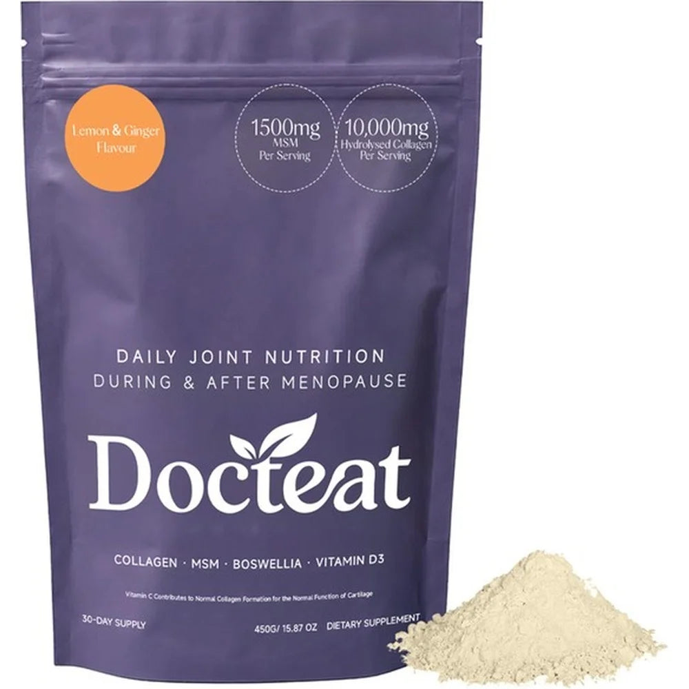 Docteat Collagen MSM Boswellia Vitamin D3 Powder | 30 Servings Collagen Supplement Powder Qst 1 Bottle 450 g