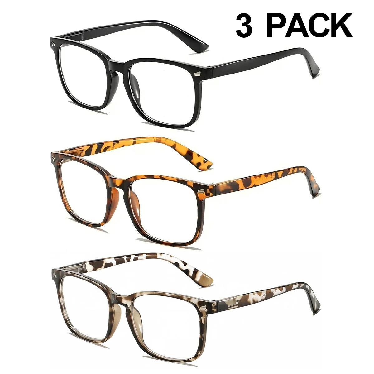 VOPHA 3-Pack Auto-Focus Reading Glasses – Blue Light Blocking Reading Glasses Qst 3pcs-1