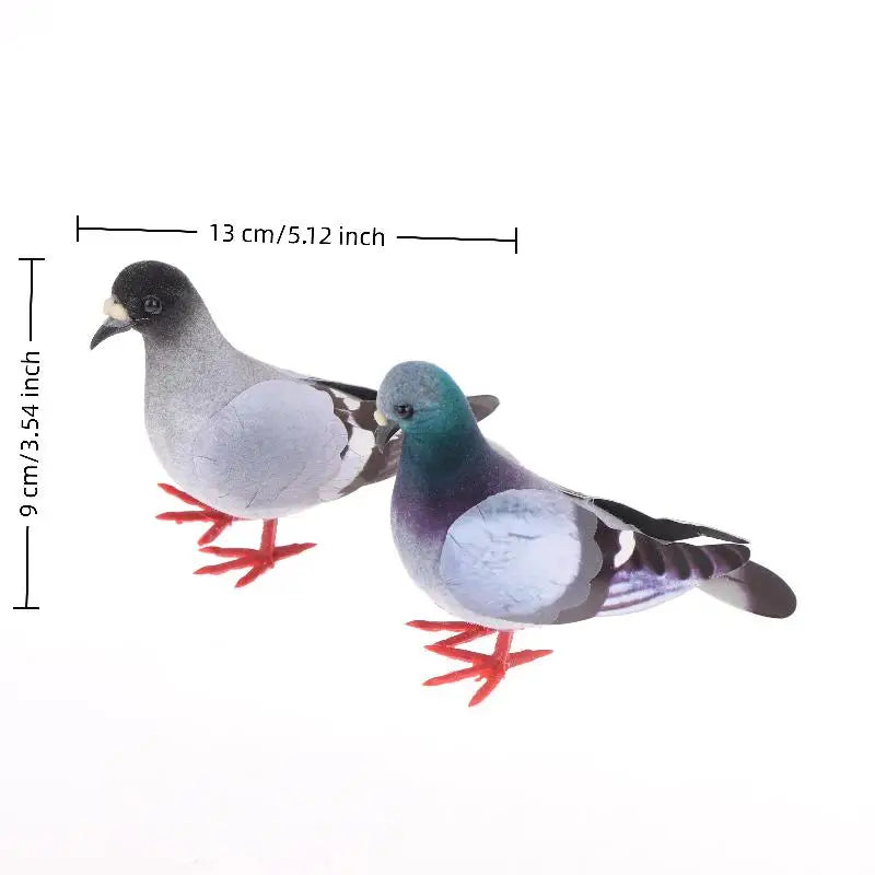 Artificial Dove Decor – Realistic Bird Prop for Photography Decorative Bird Figurine Qst
