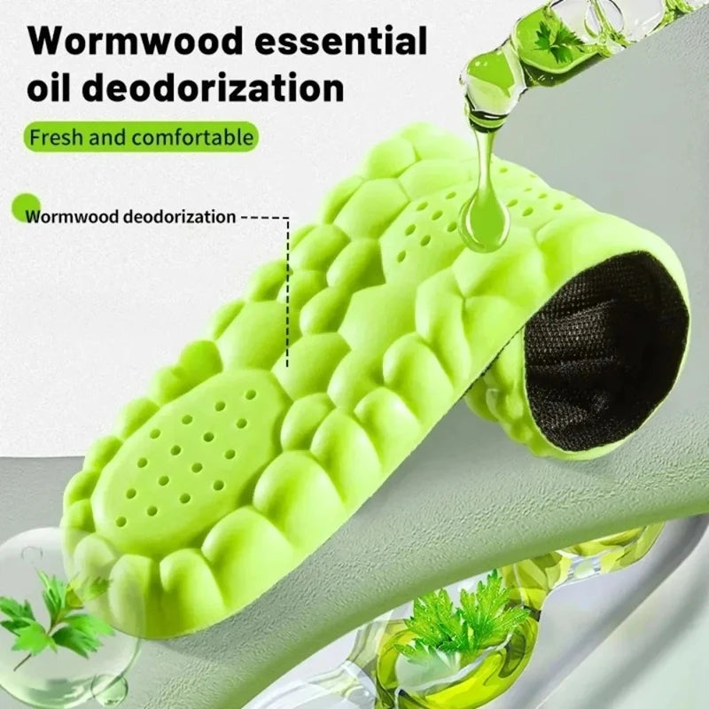 4D Cloud Sports Insoles – Breathable PU Cushion for Men & Women Sports Insoles Qst