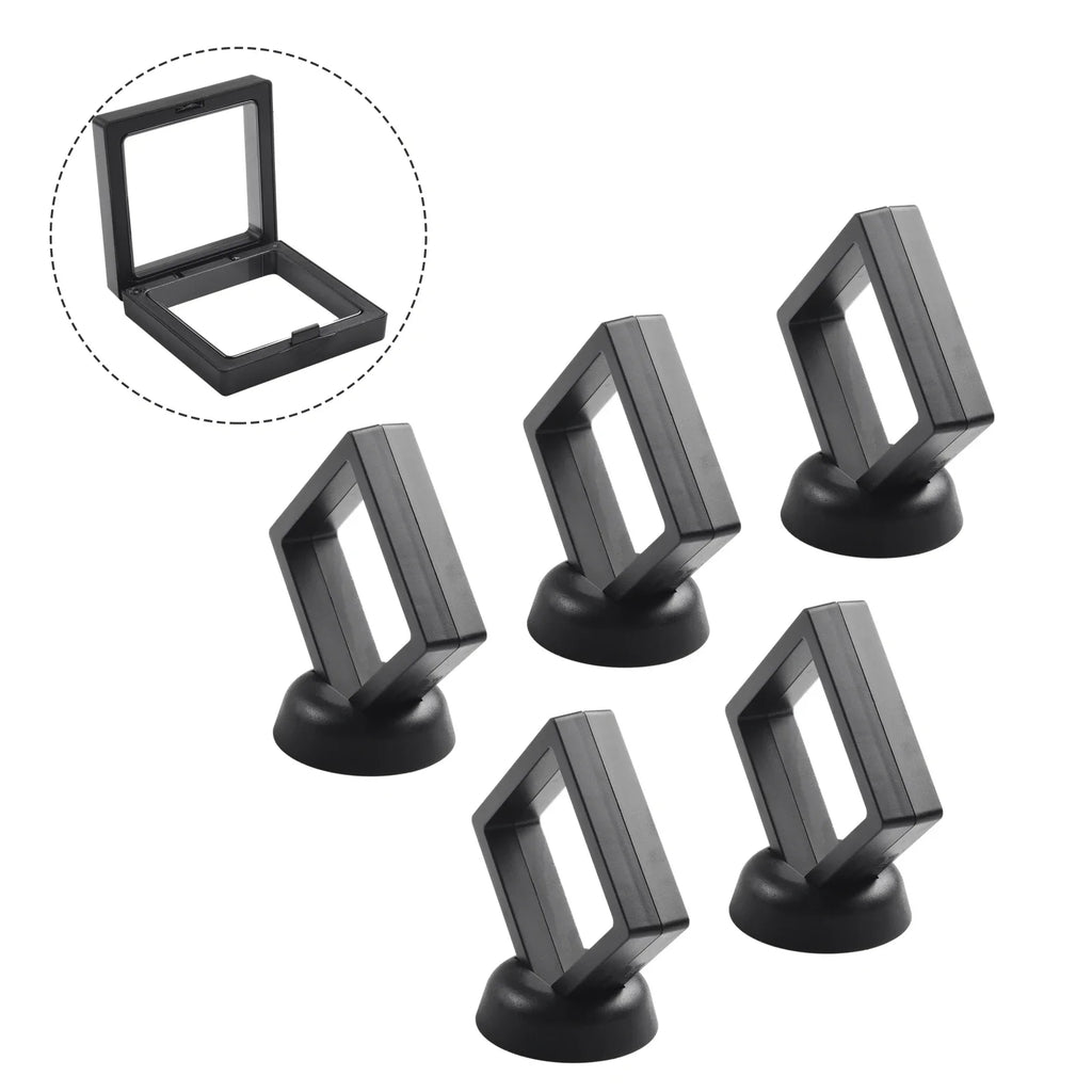 3D Floating Frame Display Stand for Jewelry, Rings & Coins Collectible Display Frame Qme