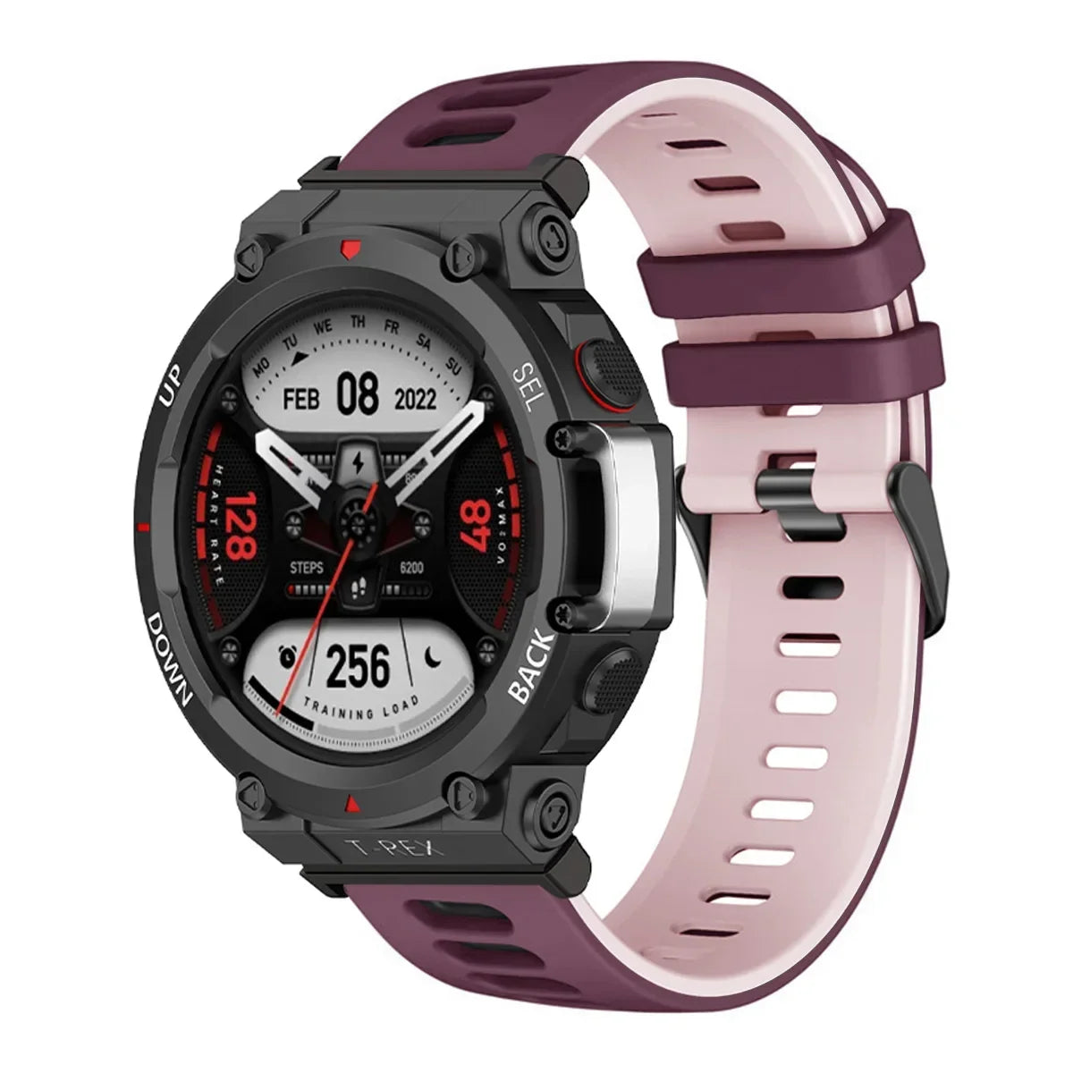 Silicone Sport Watch Band for Amazfit T-Rex 3/2/Pro – 17 Colors Silicone Watch Band Qme WRP Amazfit T-Rex 2Ultra