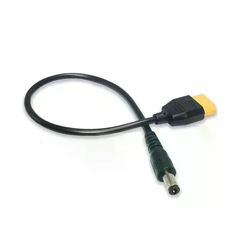 XT60 to DC Male Power Adapter Cable – Durable PVC, 20AWG Power Adapter Cable Qme