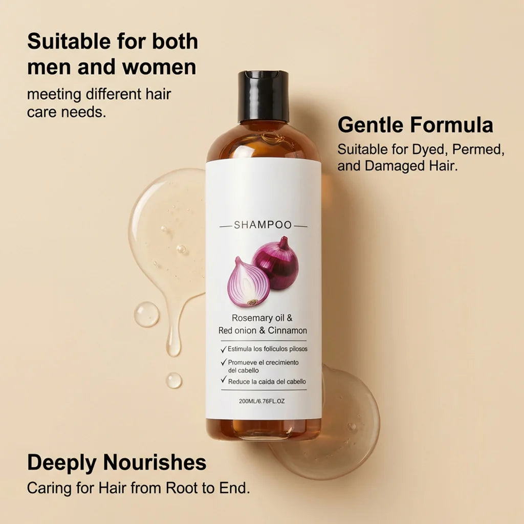 Red Onion Rosemary Shampoo – Scalp & Hair Growth 200ml Hair Growth Shampoo Qst