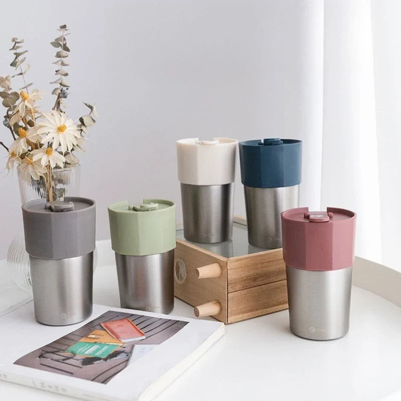 Stainless Steel Double-Wall Insulated Coffee Mug 300ml Insulated Coffee Mug Qme