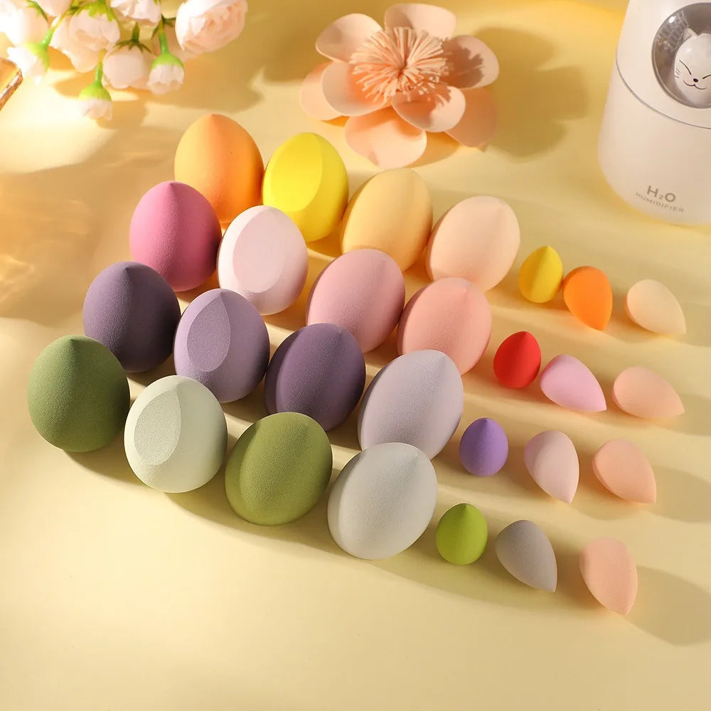 7-Pc Makeup Sponge Blender Beauty Egg Foundation Puff | Qme Makeup Blender Sponge Qme