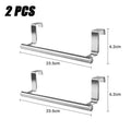 Drill-Free Stainless Steel Cabinet Door Towel Rack Towel Rack Qme 23.5CM-2PCS