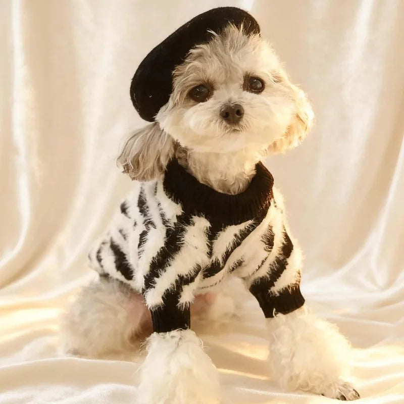 Wool Beret Hat for Small Dogs & Cats – Cute Pet Photo Prop Pet Costume Hat Qme