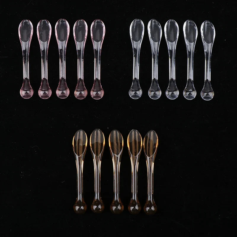 Plastic Cosmetic Spatulas – 5pc Precision Scoop Tools | Qme Cosmetic Spatula Set Qme