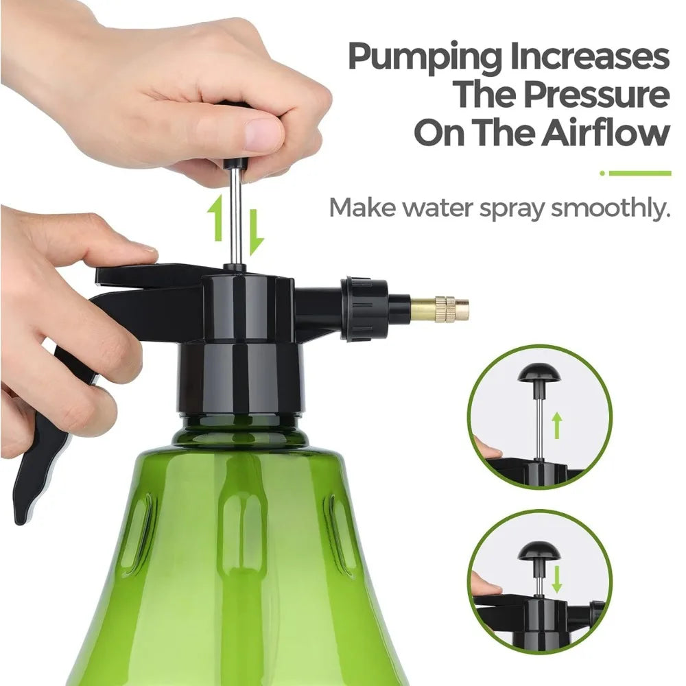 1.5L Hand Pressure Garden Sprayer Bottle – Plant Mist Sprayer Garden Pressure Sprayer Qme