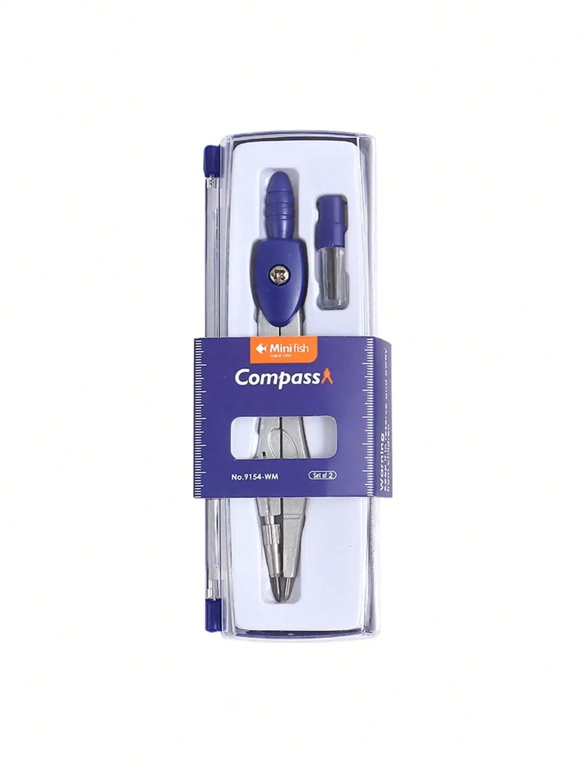 Precision Compass Set with Replaceable Tips – Student Drawing Tool Drawing Compass Set Qst Blue