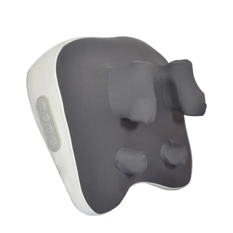 Wireless Shiatsu Massage Pillow – Neck Shoulder Back Kneading Shiatsu Massage Pillow Qst Y313-Gray