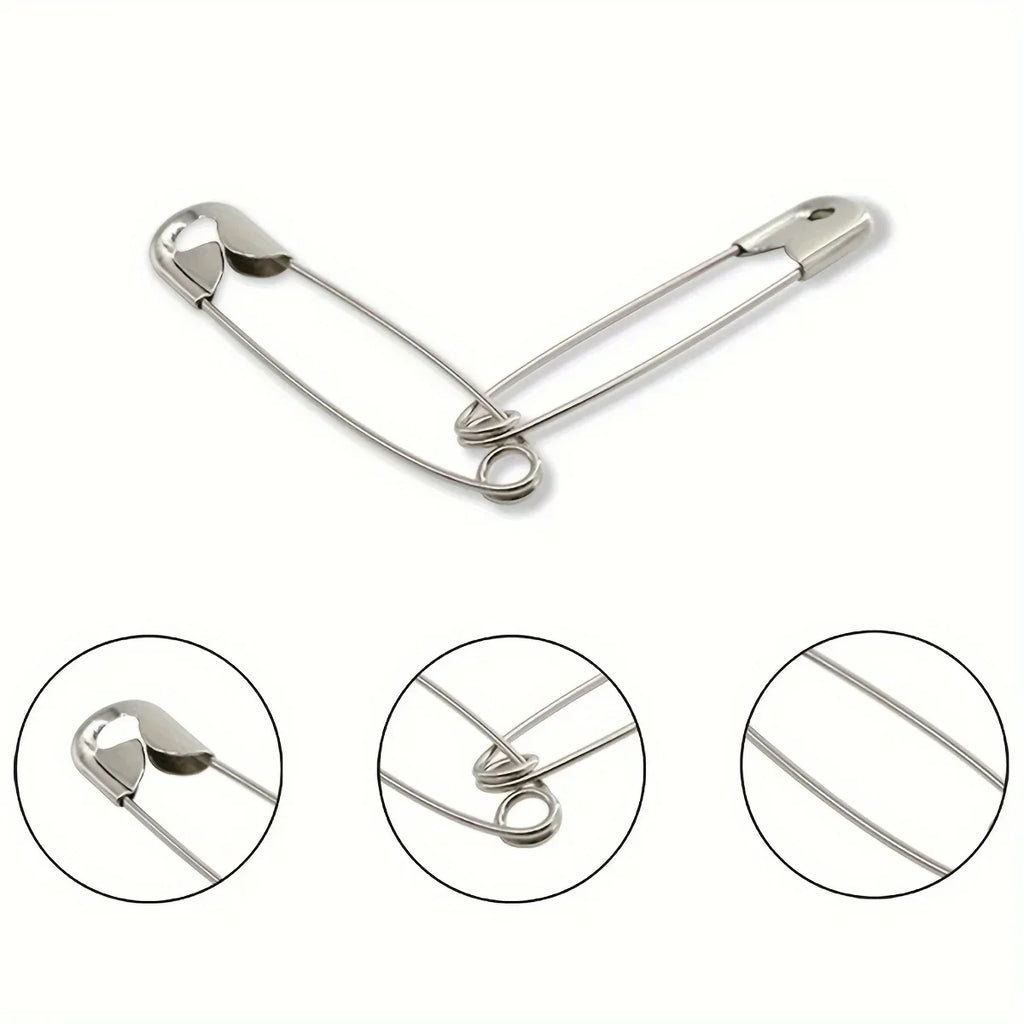 Safety Pins Set – DIY Sewing & Craft Supplies | 4 Colors Safety Pins Set Qme