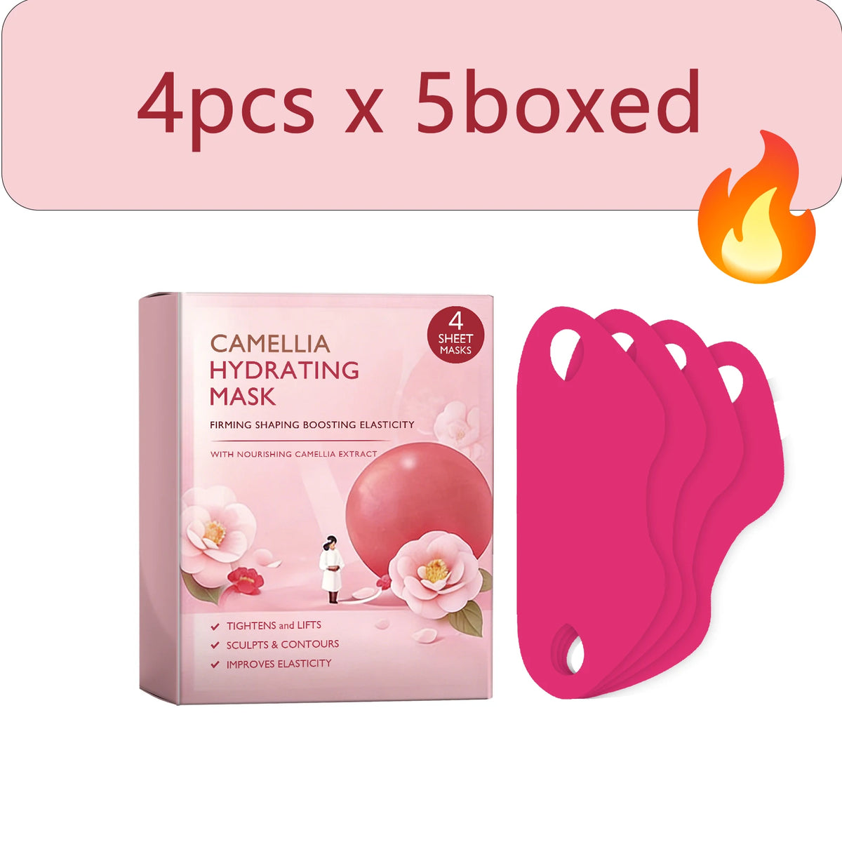 Hanging Ear Lifting Face Mask – Moisturize & Minimize Pores Lifting Face Mask Qst 4pcs x 5boxed