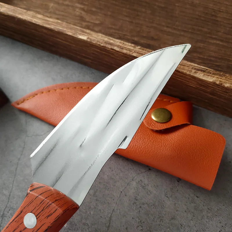 Forged Stainless Steel Kitchen Knife – Meat Cleaver & Boning Kitchen Knife Qst