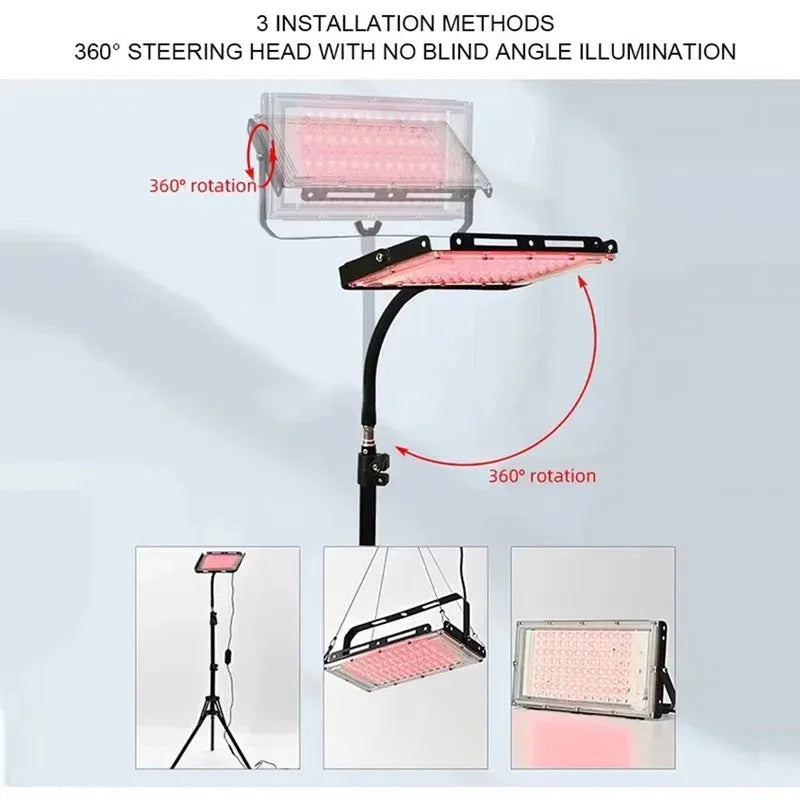 Red Light Therapy Lamp 660nm 850nm with Adjustable Stand | 96 LEDs Red Light Therapy Lamp Qst