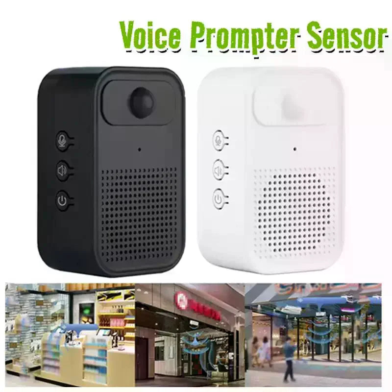 Infrared Door Sensor Welcome Chime | Voice Prompter Doorbell Door Entry Sensor Qme